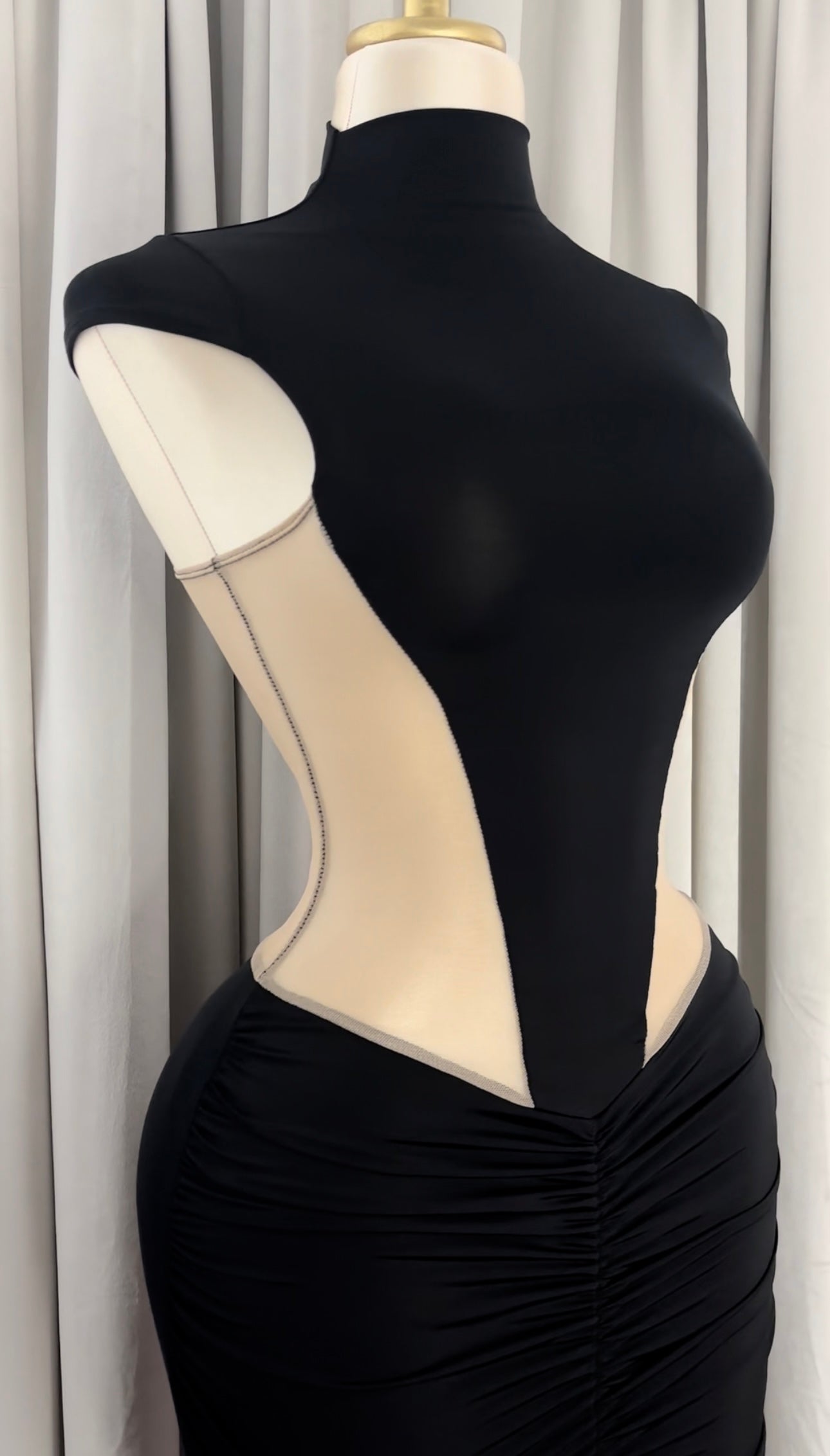 Sculpted Rouge Dress