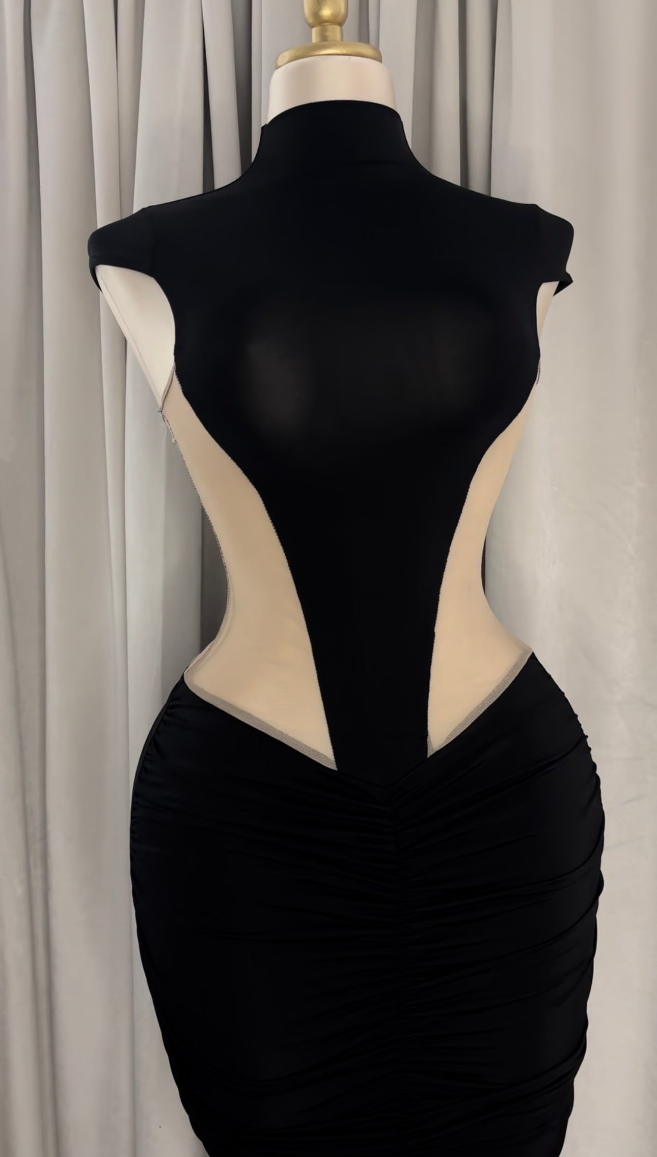 Sculpted Rouge Dress