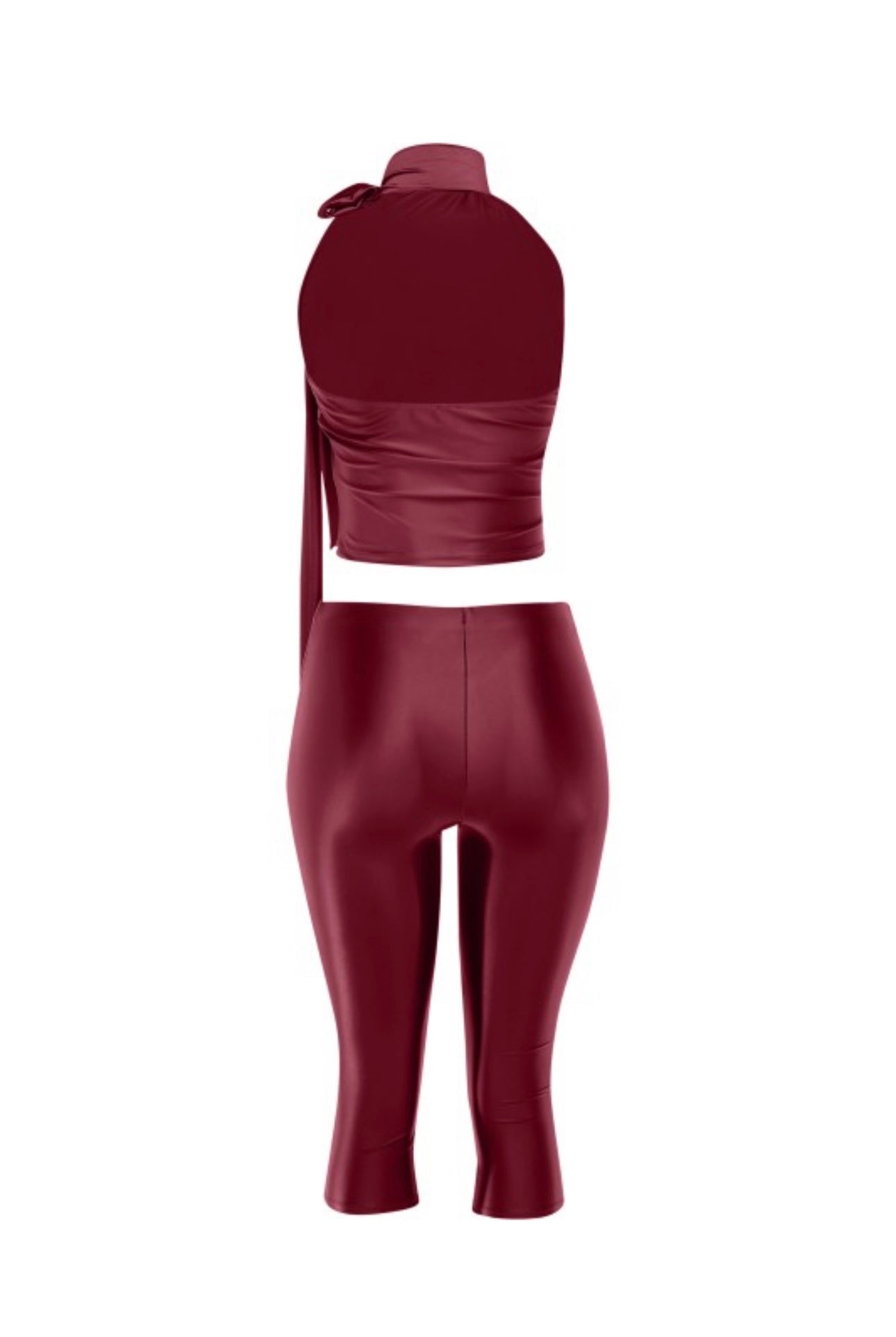 Crimson Muse Capri Set
