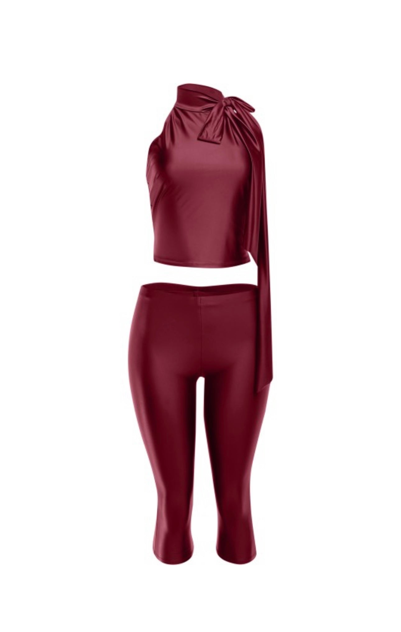 Crimson Muse Capri Set