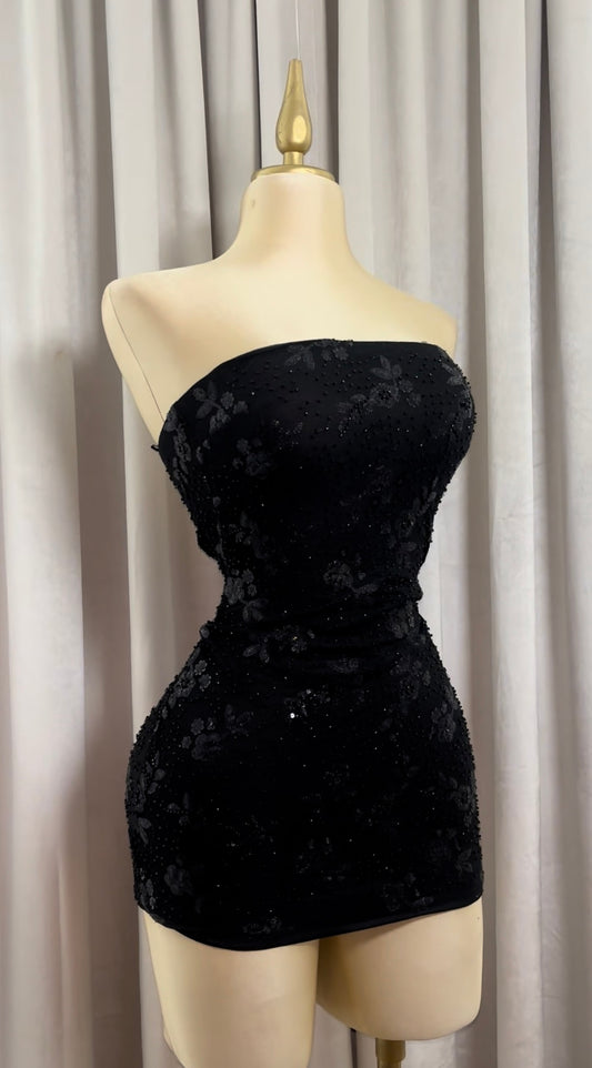 Black Diamond Mini Dress