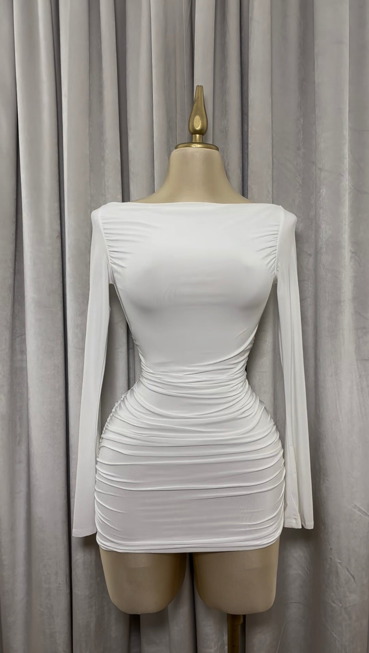 White Christmas Mini Dress