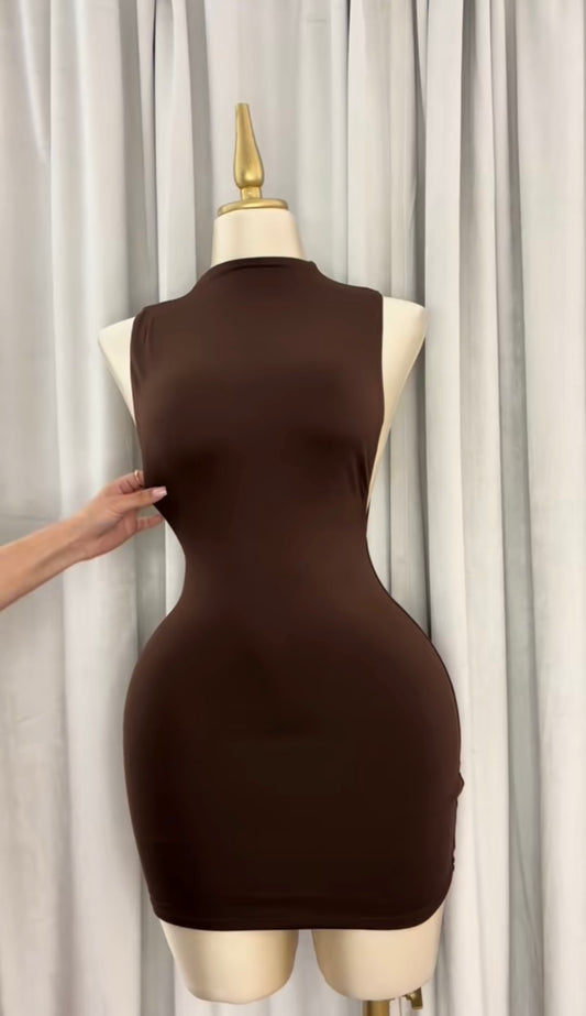 Mocha Bodycon Dress